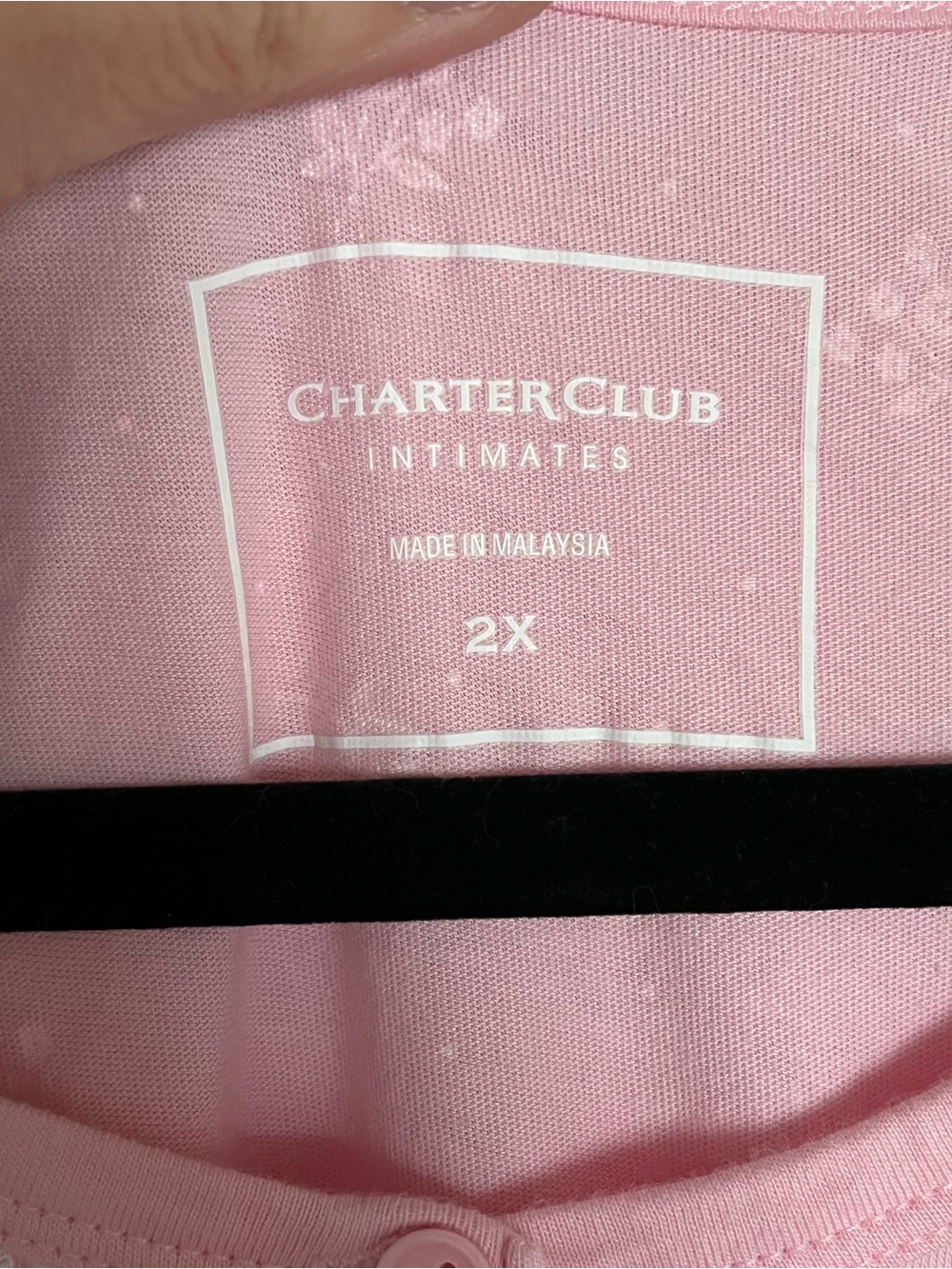 Charter Club 2pc Cotton Pajama Set W / Pockets - Picture 3 of 6